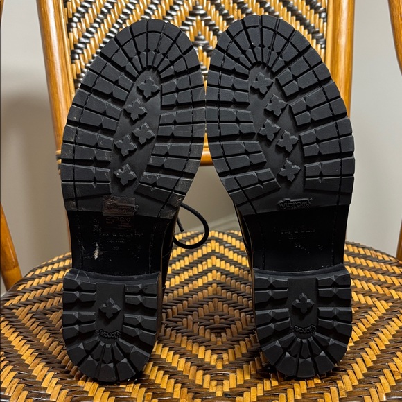 Rag & Bone Cannon Black Leather Combat Boots Women’s 38 - Picture 6 of 7